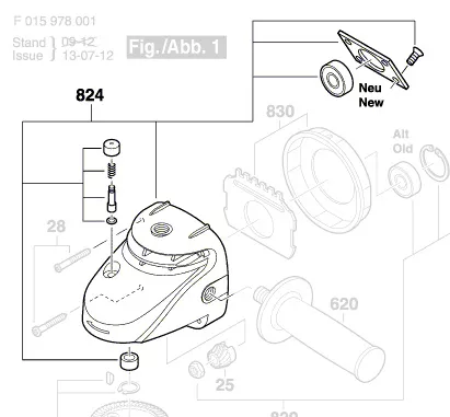 Carter renvoi d´angle réf. 2 610 Z05 567